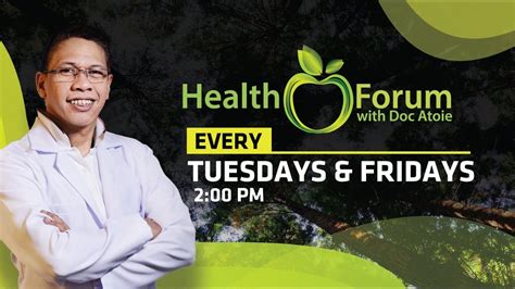 Health Forum and Free Consultation with Doc Atoie .